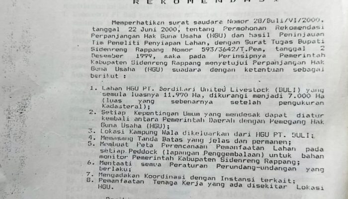 HGU Bodong PT BULS? Sertifikat Dipersoalkan, Negara Diminta Batalkan