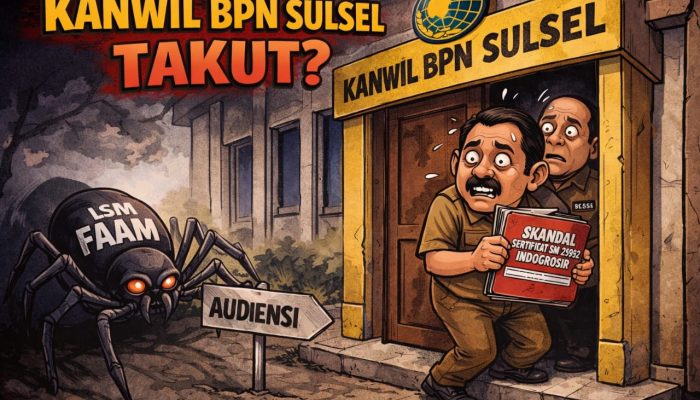 Kanwil BPN Sulsel Dinilai Takut Audiensi, Borok BPN dan Indogrosir Terancam Terbongkar