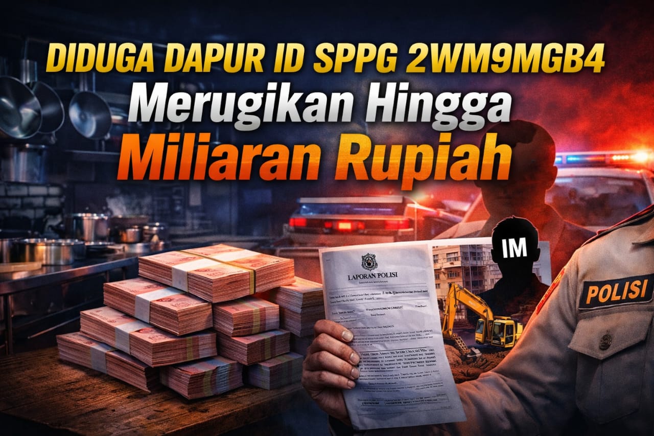 Ilustrasi kasus penggelapan dana proyek Dapur ID SPPG 2WM9MGB4 di Tanah Datar yang sedang diselidiki polisi