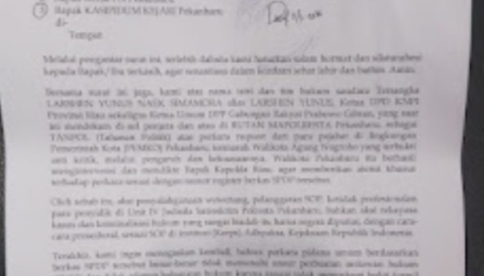 “Gelombang Panas di Benua Eropa, Oknum Aparat ikut Menjarah di Negara ini dan Polisi Badut di Tanah Air” Oleh Ketua DPD KNPI Provinsi Riau (dari balik Penjara, Tahanan Politik)